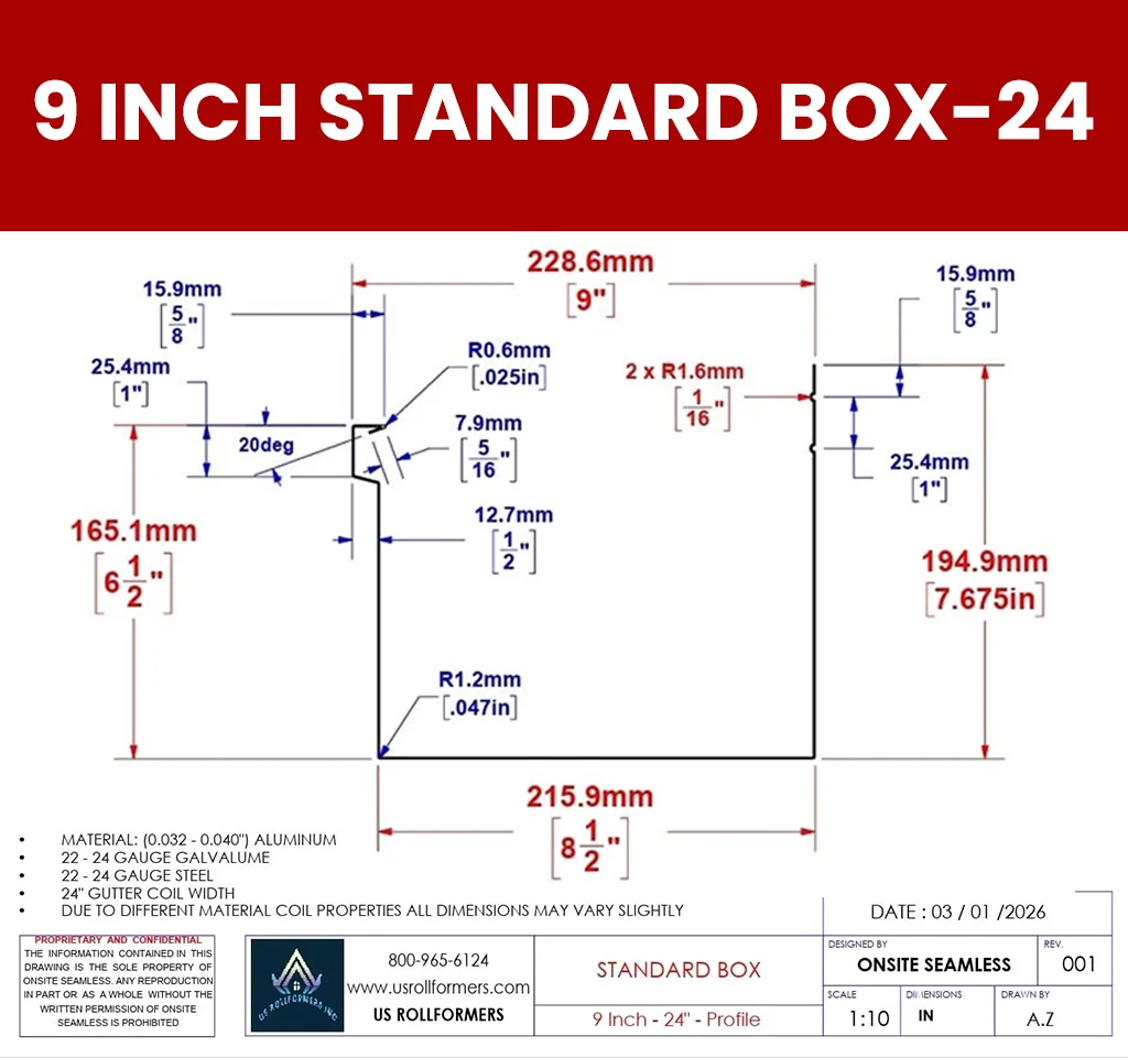 9 Inch Standard Box - 24